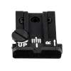 L.P.A. Sights Adjustable Rear Sight, Black