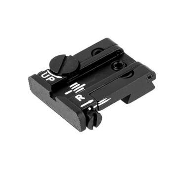 L.P.A. Sights Colt A1 Dovetail Adjustable Rear Sight, Black