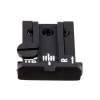 L.P.A. Sights Colt 70/80/90 Serrated Adjustable Rear Sight, Black