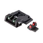 L.P.A. SIGHTS SMITH & WESSON M&P FIBER OPTIC ADJUSTABLE SIGHT SET, RED,GREEN