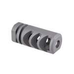 PRECISION ARMAMENT M4-72 SEVERE-DUTY BRAKE 30 CALIBER 5/8-24, STAINLESS STEEL SILVER