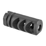 PRECISION ARMAMENT M4-72 SEVERE-DUTY BRAKE 30 CALIBER 14-1 LH, STAINLESS STEEL MATTE BLACK