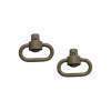 Grovtec Push Button Swivels, Stainless Steel Flat Dark Earth