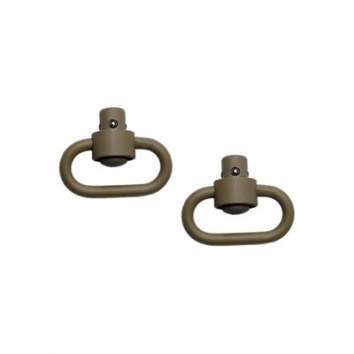 Grovtec Push Button Swivels, Stainless Steel Flat Dark Earth