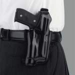 GALCO INTERNATIONAL HALO HOLSTER SMITH & WESSON M&P 9/40 WITH RAIL RIGHT HAND, LEATHER BLACK