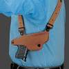 Galco International Classic Shoulder Holster Heckler & Koch USP Compact Left Hand, Leather Tan