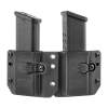 Raven Concealment Systems Copia Double Pistol Mag Carrier 9/40 Short, Polymer Black
