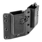 RAVEN CONCEALMENT SYSTEMS COPIA DOUBLE PISTOL MAG CARRIER 9/40 STANDARD, POLYMER BLACK