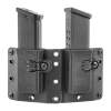 Raven Concealment Systems Copia Double Pistol Mag Carrier 9/40 Standard, Polymer Black