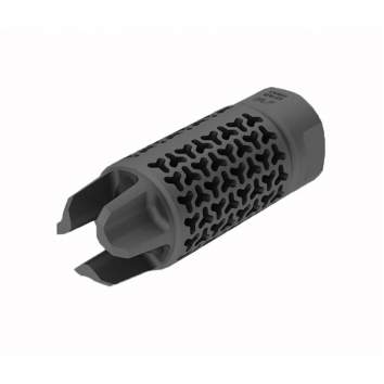 Precision Armament EFAB Hybrid Muzzle Brake 30 Caliber 5/8-24 Ionbond, Stainless Steel Matte Black