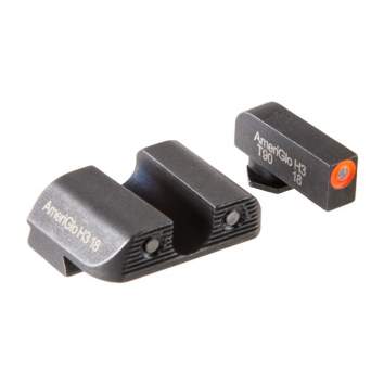Ameriglo For Glock® 42/43 3-Dot ProGlo Sight Set, Steel Black