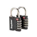 SNAP SAFE TSA PADLOCK 2 PER PACK