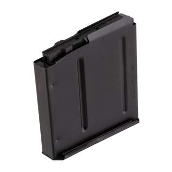 Accurate Mag AR-15 Long Action Single Stack Single Fire Magazine 3.715 OAL 5 Round, Steel Black