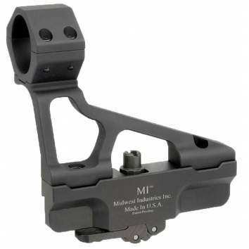 Midwest Industries 30MM Red Dot AK-47 Side Mount, Aluminum Black