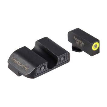 Ameriglo For Glock® 17/19 Gen5 3-Dot ProGlo Sight Set, Steel Black, Yellow