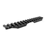 AREA 419 CZ 455 15 MOA SCOPE RAIL WITH LEVEL, ALUMINUM MATTE BLACK