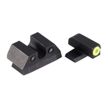 NIGHT FISION SIG P SERIES 9MM/357 YELLOW FRONT & BLACK U NOTCH REAR, TRITIUM