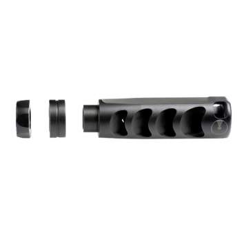 Ultradyne Apollo Max Compensator 22 Caliber 1/2-28 Stainless Steel Black