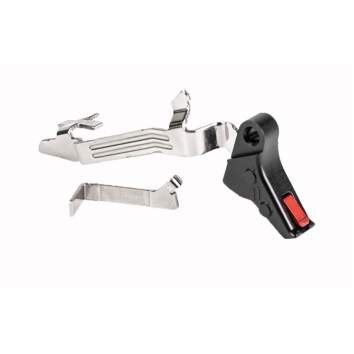 ZEV TECHNOLOGIES PRO FLAT FACE TRIGGER UPGRADE BAR KIT GLOCK G1-4 BLACK/RED