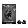 Decibullz Custom Molded Earplug, Black