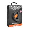 Decibullz Custom Molded Earplug, Orange