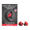 Decibullz Custom Molded Earplug, Red