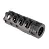 Precision Armament AR-15 Hypertap Muzzle Brake .264/6.5MM, 5/8-24, Stainless Steel Matte Black