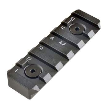 Strike Industries Link QD Rail Section 6 Slots, Aluminum Black