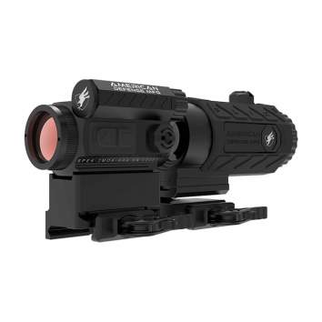 American Defense Spek Red Dot With T1 Co-Witness & Flik5 Magnifier, Black