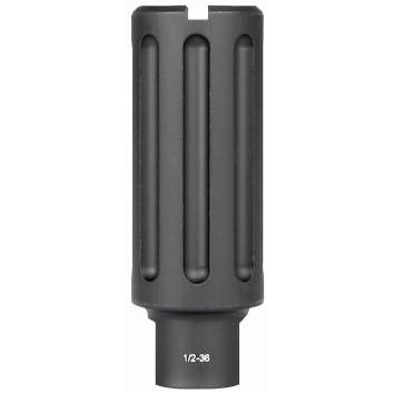 Midwest Industries Blast Can 9MM 1/2-36 Threads, Aluminum Matte Black