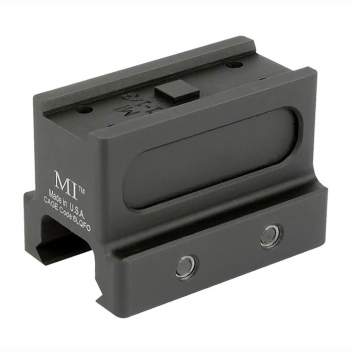Midwest Industries T1/T2 Red Dot Optic Mount Lower 1/3, Aircraft Aluminum Black