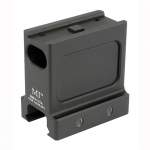 MIDWEST INDUSTRIES T1/T2 RED DOT OPTIC MOUNT NV HEIGHT, BLACK