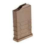 MDT 308 SHORT ACTION AICS 10 ROUND POLYMER MAGAZINE, FLAT DARK EARTH