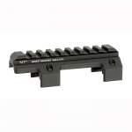 MIDWEST INDUSTRIES HK MP5/CLONES TOP PICATINNY RAIL MOUNT, ALUMINUM BLACK