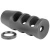 Midwest Industries AR-15 Muzzle Brake 5.56 1/2-28 Threads, Steel Matte Black