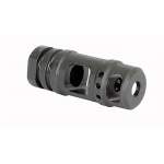 MIDWEST INDUSTRIES AR-15 TWO CHAMBER MUZZLE BRAKE 1/2-28, STEEL MATTE BLACK