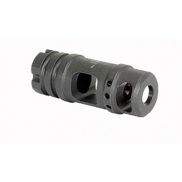 Midwest Industries AK-47 Muzzle Brake .30 Cal M14x1.0 LH Threads, Steel Matte Black