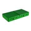 MTM Flip Top Pistol Ammo Box 9mm-380 ACP 200 Round, Polymer Green