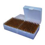 MTM FLIP TOP RIFLE AMMO BOX 223-RUGER 6X47 200 ROUND, POLYMER GREEN