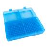 MTM Flip Top Rifle Ammo Box 223-Ruger 6x47 200 Round, Polymer Clear Blue