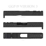 GREY GHOST PRECISION GGP G19 GEN 4, V3, STRIPPED RMR SLIDES, BLACK