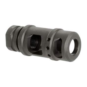 Midwest Industries .45-70 Caliber .500 Diameter Two Chamber Muzzle Brake, Steel Matte Black