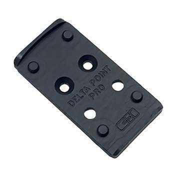 C&H Precision Weapons Leupold Deltapoint Pro MOS Mounting Plate, Black