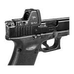 C&H Precision RMR Type I & II Glock MOS Mounting Plate No Sealing Plate, Black