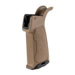 STRIKE INDUSTRIES AR-15 RUBBER OVERMOLD PISTOL GRIP 15-DEGREE RUBBER FLAT DARK EARTH