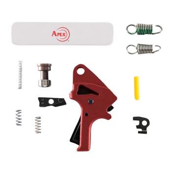 Apex Tactical Smith & Wesson M&P 2.0 Flat Faced Forward Trigger Kit Polymer Red