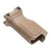 Strike Industries AR-15 Angled Grip Long With Cable Management For Pic Rail Polymer Flat Dark Earth