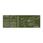 TEK MAT M1 GARAND GUN MAT, NEOPRENE 	OLIVE DRAB GREEN