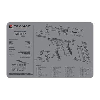 Tek Mat Gun Mat For Glock Gen4 Grey