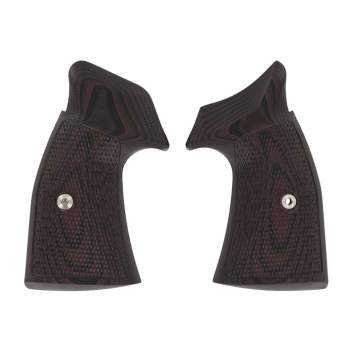 VZ Grips Smith & Wesson K/L Frame Tac Diamond, Square Butt, G-10 Black Cherry
